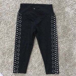 Mesh Capris Leggings